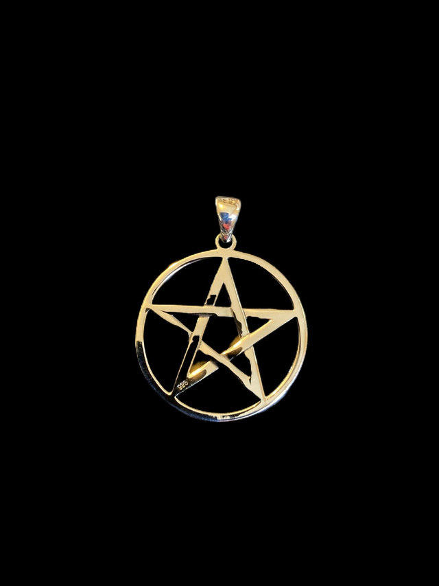Sterling Silver X Large Pentacle Pendant Only