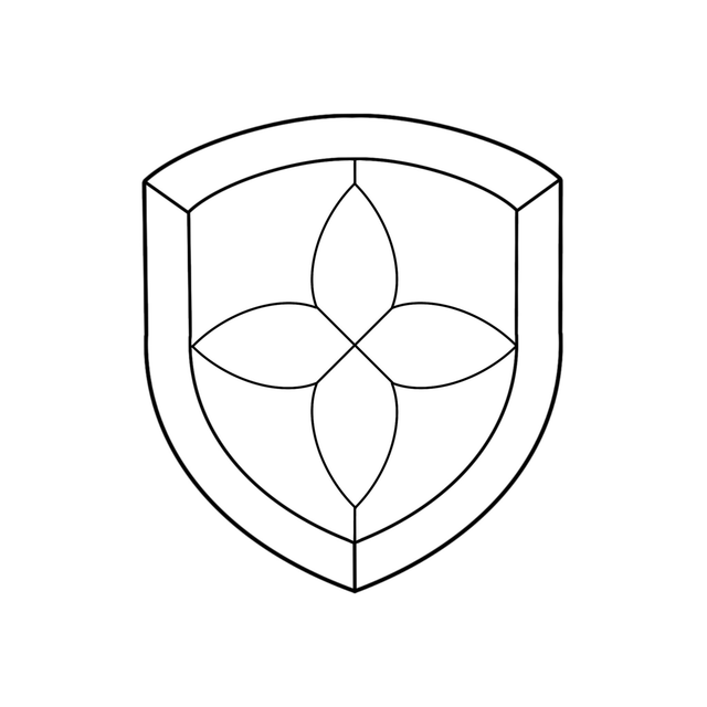 Vitrail Écusson à personnaliser