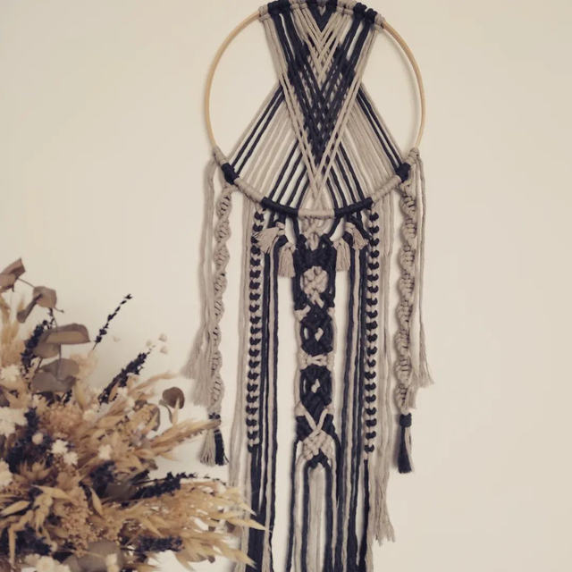 Attrape-rèves en macramé