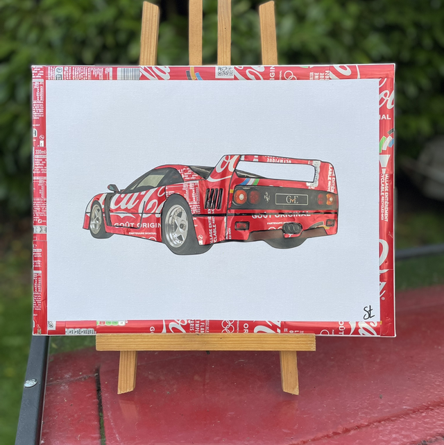Tableau Ferrari 30x40 cm 