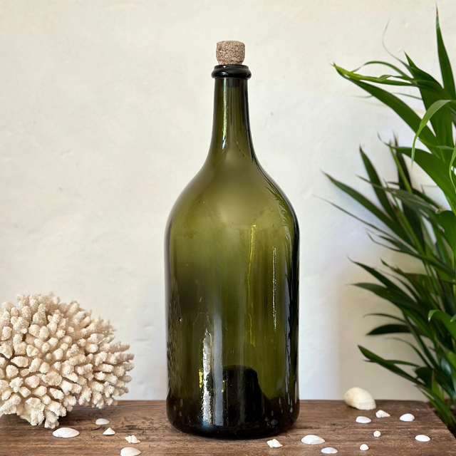 la grande bouteille en verre