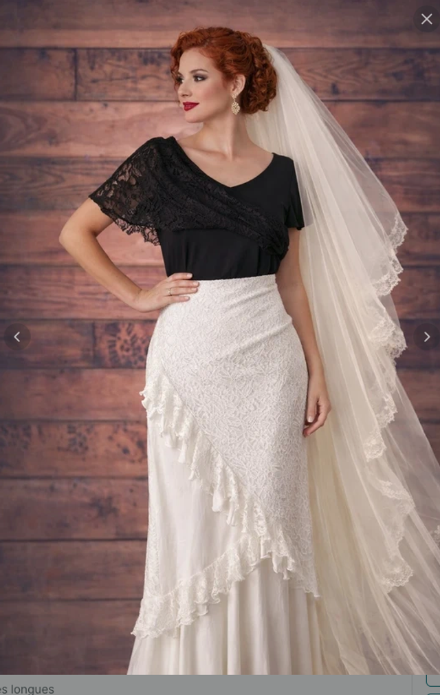 216 Taille M/L Jupe style mariée Flamenco 