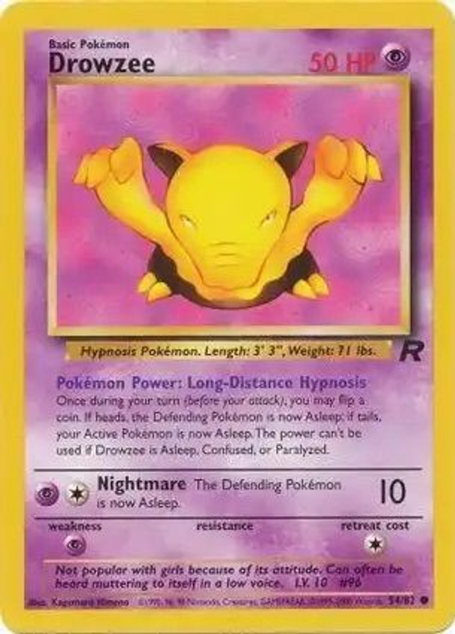Drowzee - 54/82 (Team Rocket Unlimited)