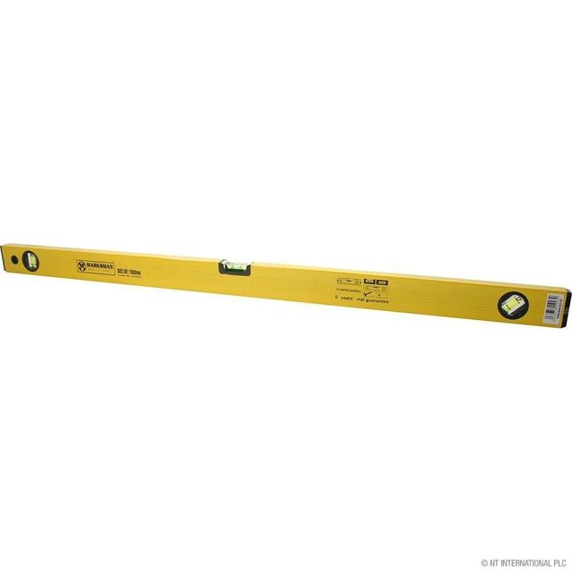 36" / 90CM X 1.2MM SPIRIT LEVEL - CURVED Alloy Spirit Level with Curved Lines