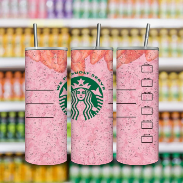 Tumbler Starbuck Fraise