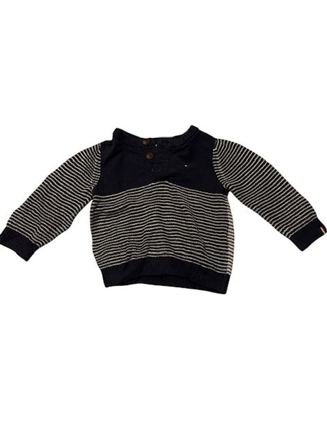 Pull Polo Ralph Lauren – Bleu marine à rayures marinière