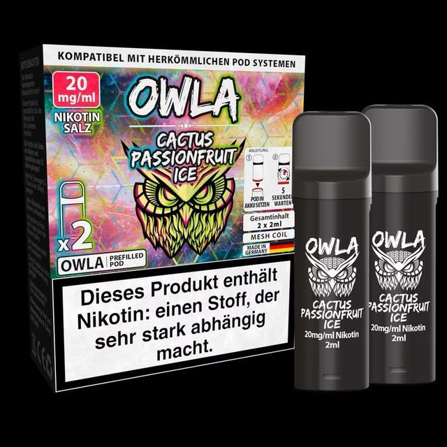 OWLA Cactus Passionfruit Ice – 2er Pods | 20 mg/ml