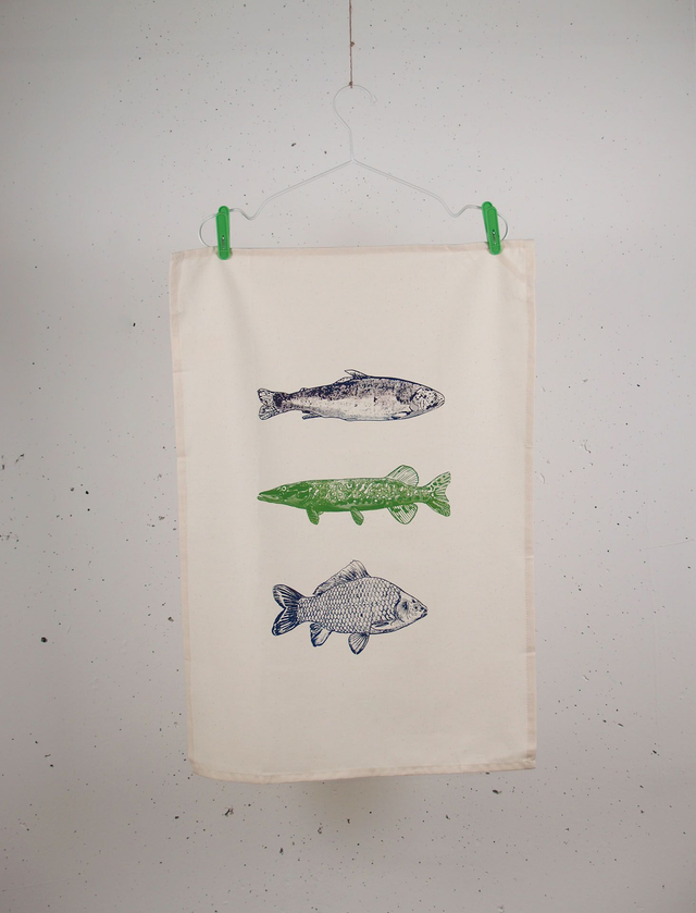 Fische in Bunt - Geschirrtuch