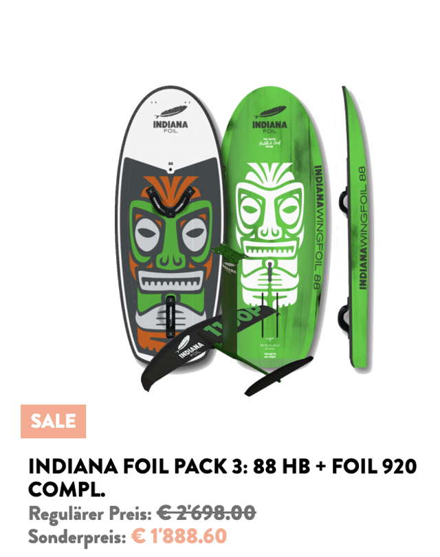 Indiana Combo, Carbon Board 88l and 920 HA Foi