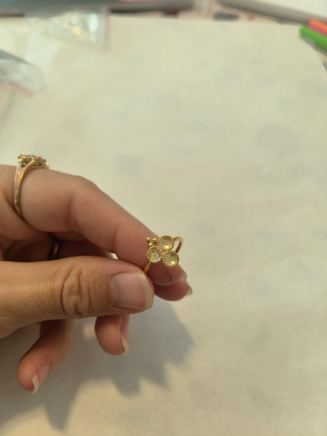 Bague cercles transparent 