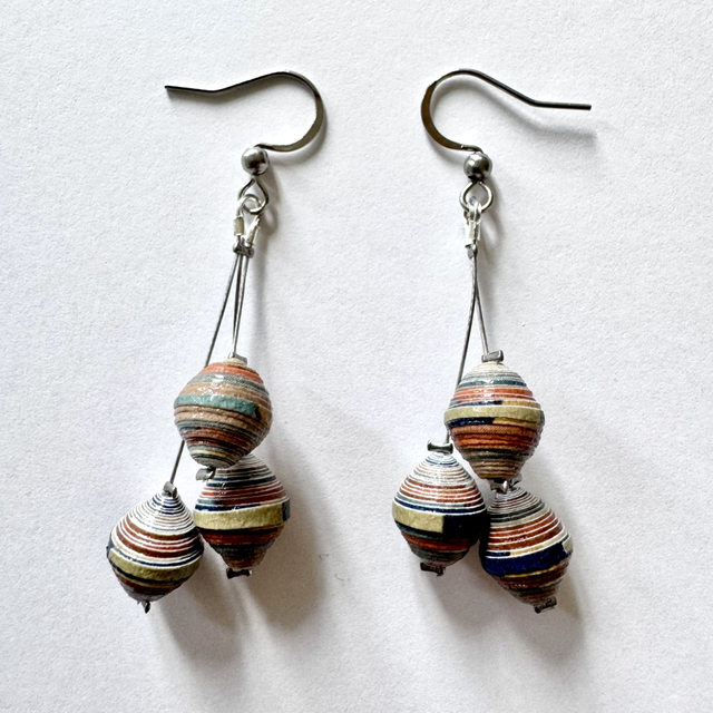 Boucles d’oreilles « Trilogie élégante »