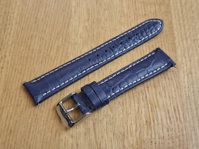 Blue Leather Strap