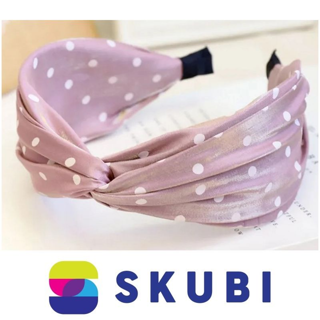 Čelenka s bílými tečkami růžová - O398WZ2