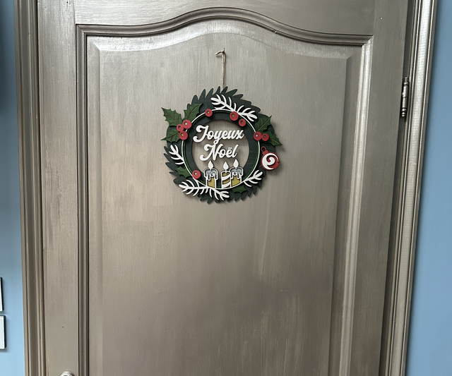 Couronne de Noël personnalisable