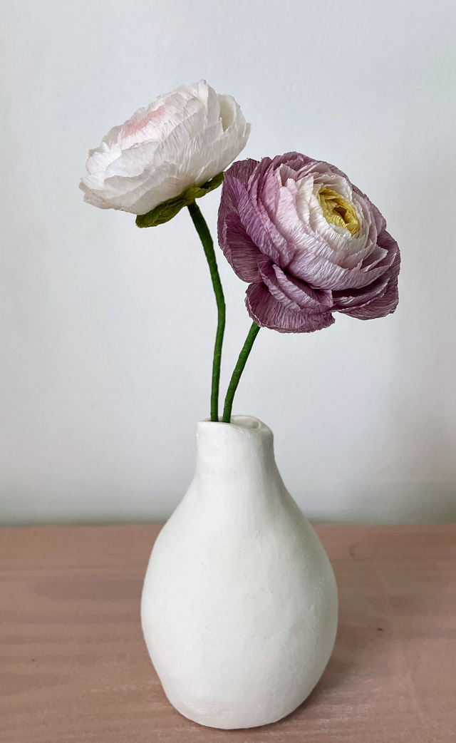 Renoncule "Enaé" avec son vase artisanal offert