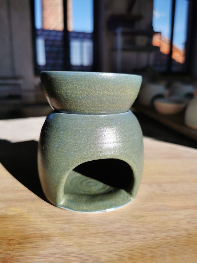 Diffuseur brûle-parfum - Vert Mat