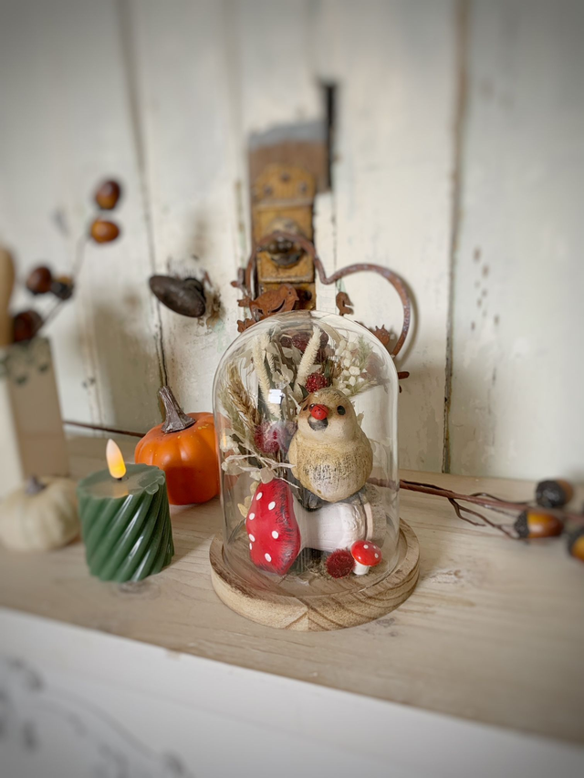 Cloche Fleuries - Oiseau