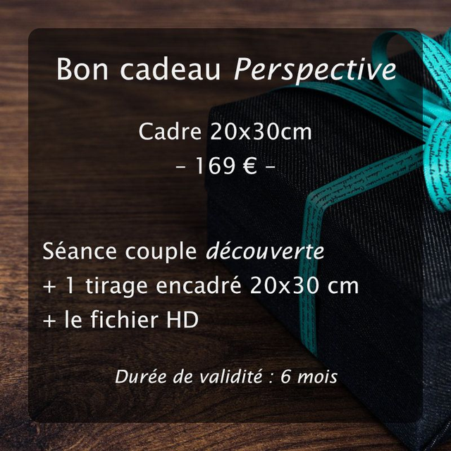 Bon cadeau "Portrait de couple" - Perspective - 20x30 cm