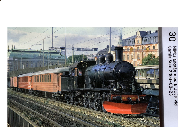 30. NJM:S Ångtåg med E1189 vid Gamla Stan 2003-08-23