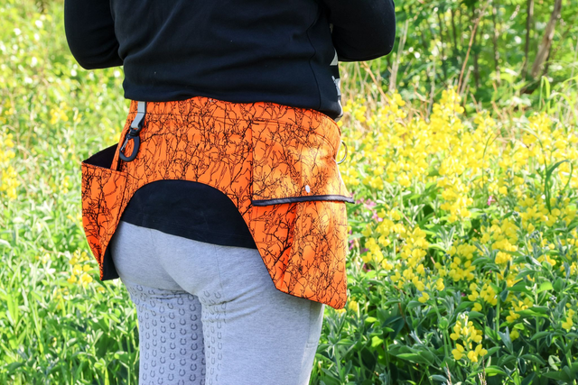 Treenitasku Oranssioksa - orange branch, size M