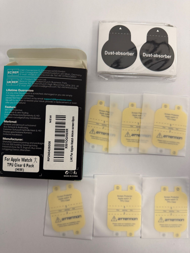 Films de protection Apple watch 44mm (à l'unité)