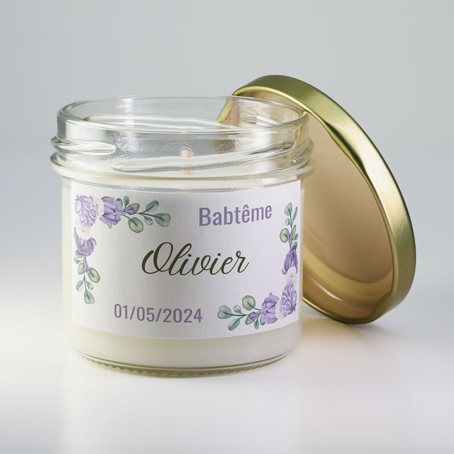 6 pièces de Bougies personnalisées parfumées - Idée-cadeau invités baptême, anniversaire, mariage, retraite, événements d’entreprise, remerciements #5