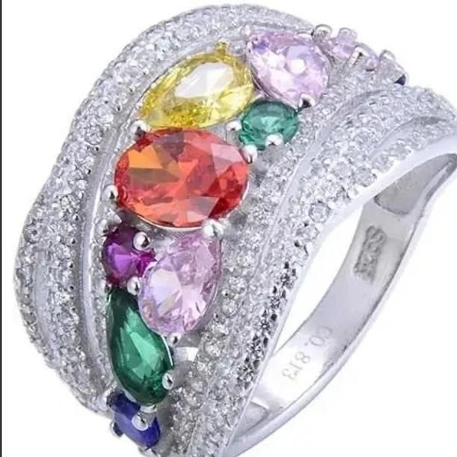 Blingy Colourful Ring 