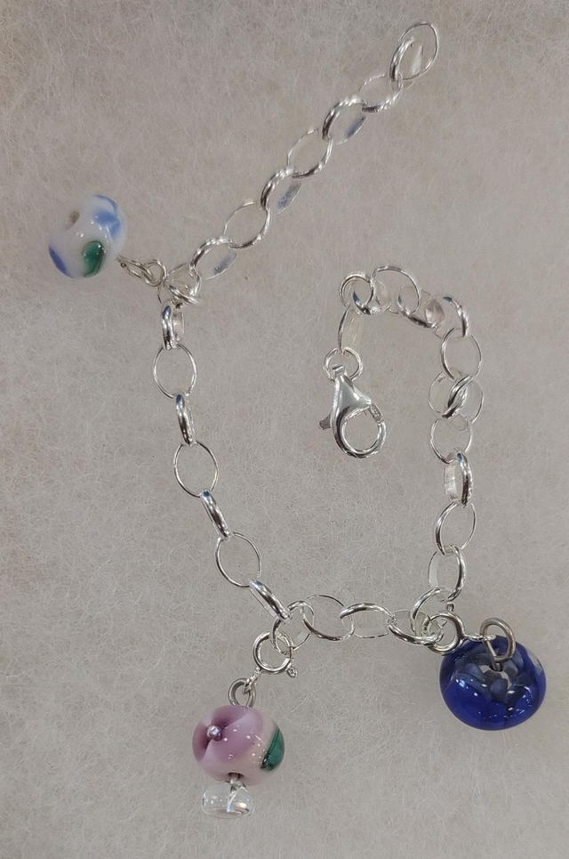 Bracelet with 3 charms
