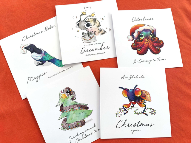 X-mas Greeting Cards- Silly Festive Gifting Cards