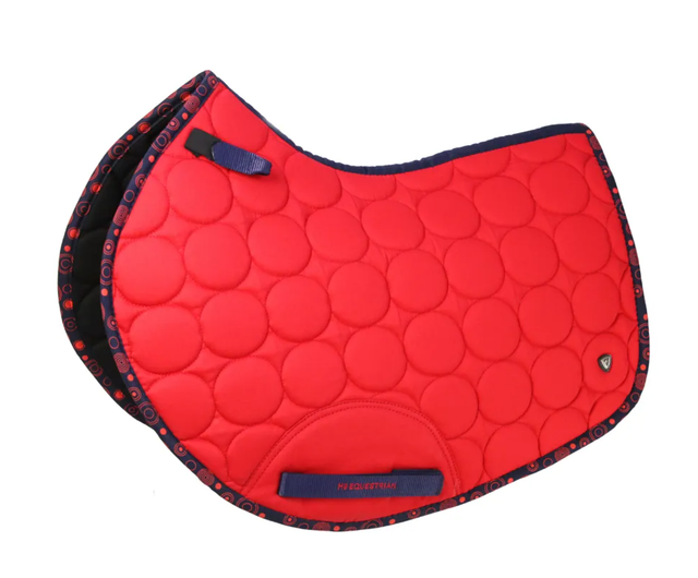 Hy DynaMizs Ecliptic Close Contact Saddle Pad - Red - PONY/COB