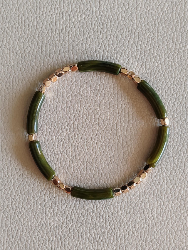 Corinthe - Bracelet Olive