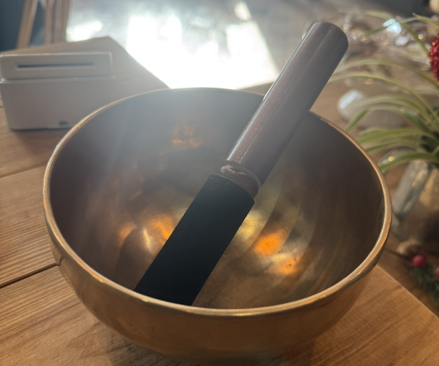 NEW - Bol tibétain artisanal authentique 8 métaux 17cm 