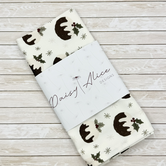 Christmas Puddings Tea Towel 