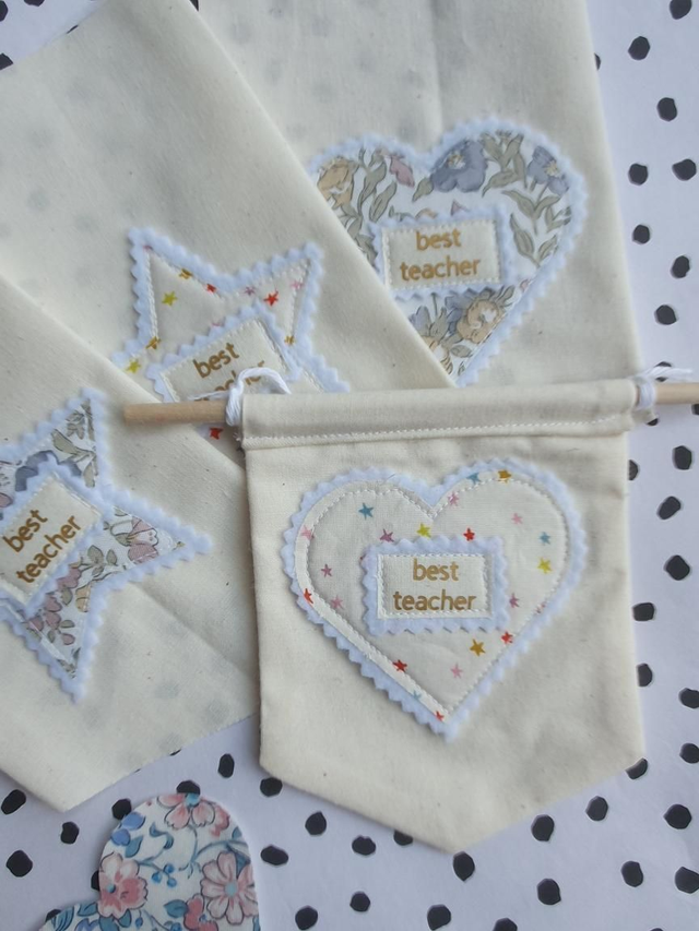 Fabric Star Banner - Best Teacher