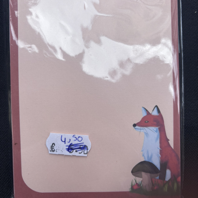 Bloc note renard 