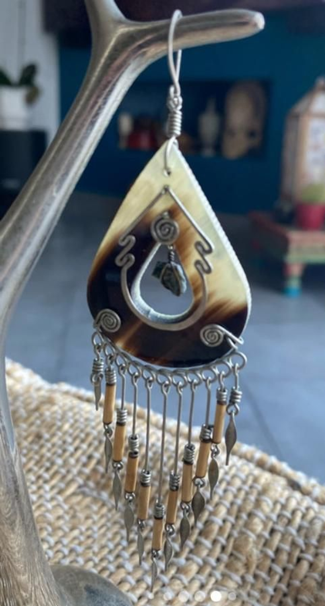 Paire de boucles d&#039;oreilles ethniques bohèmes