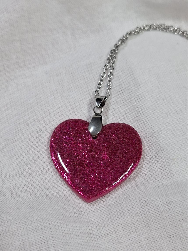 Pendentif Valentine - Cœur scintillant