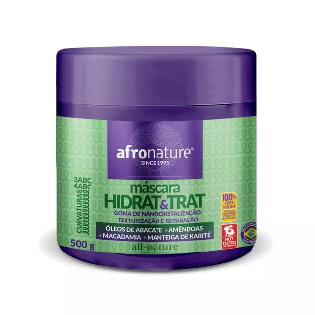 máscara Hidrat &amp; Trat 500g - afronature 