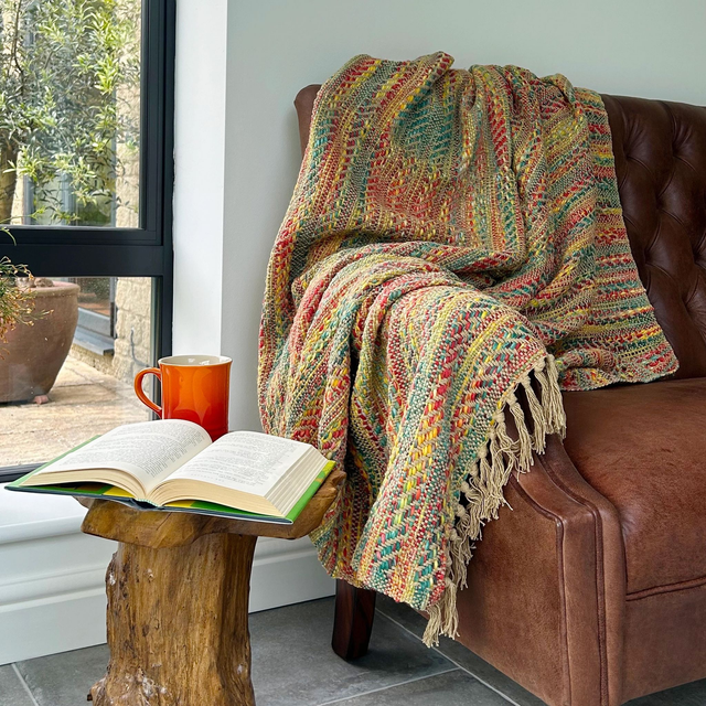 Banjara Patterned Throw - Colourful Traveller Blanket