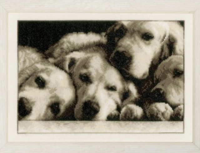 Vervaco Labradors Cross Stitch Kit