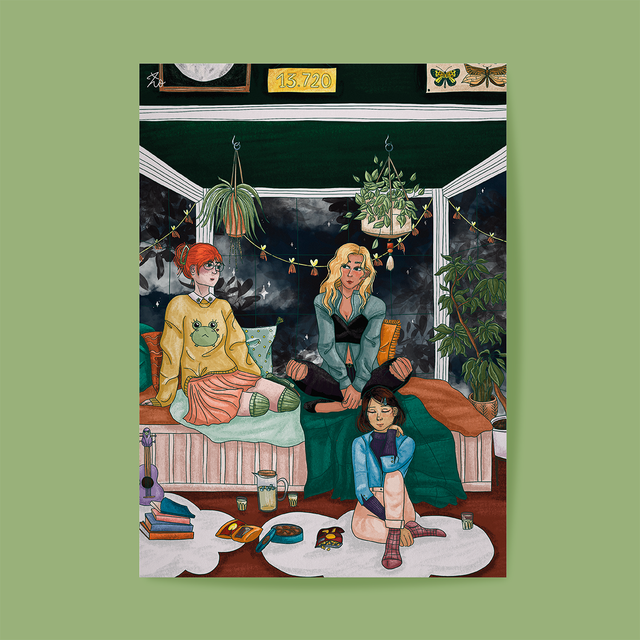 Girls night - carte postale