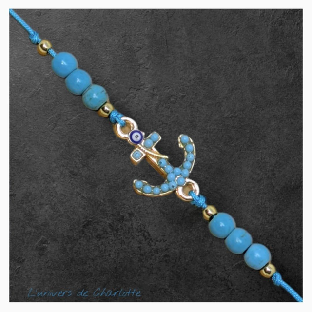 Bracelet "Turquoise" réglable T-01