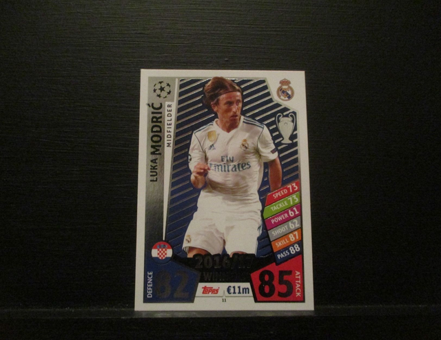 Luka Modric - UEFA Champions League Match Attax 2017/18 Original Trading Card #11