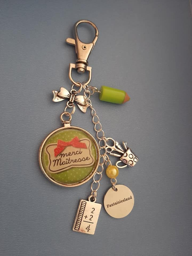 Bijou de sac Merci Maîtresse - vert