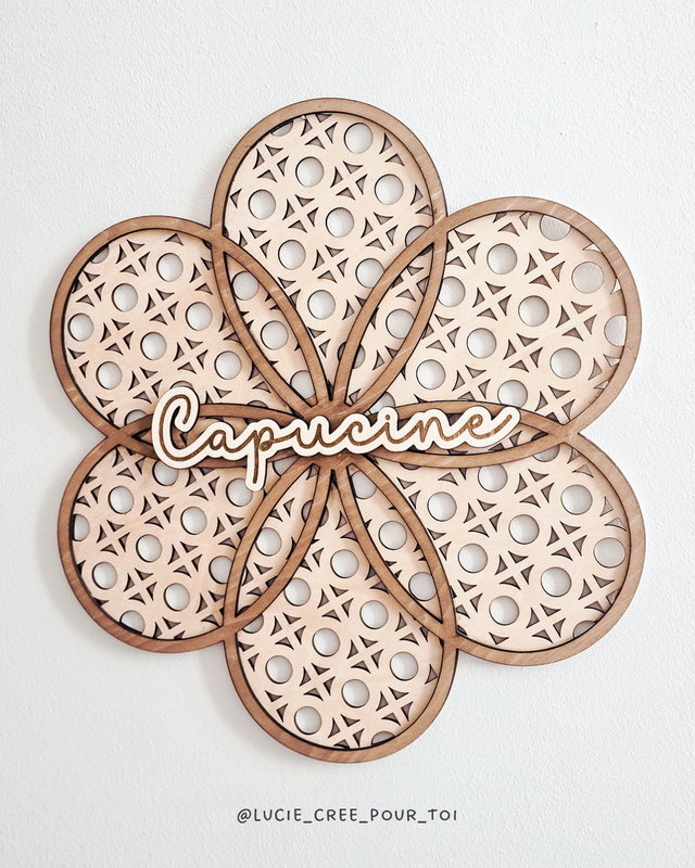 Suspension murale - fleur