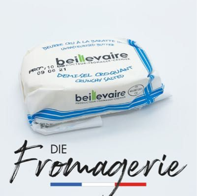 Butter mit ganzen Salzkristallen, 125g Rohmilch