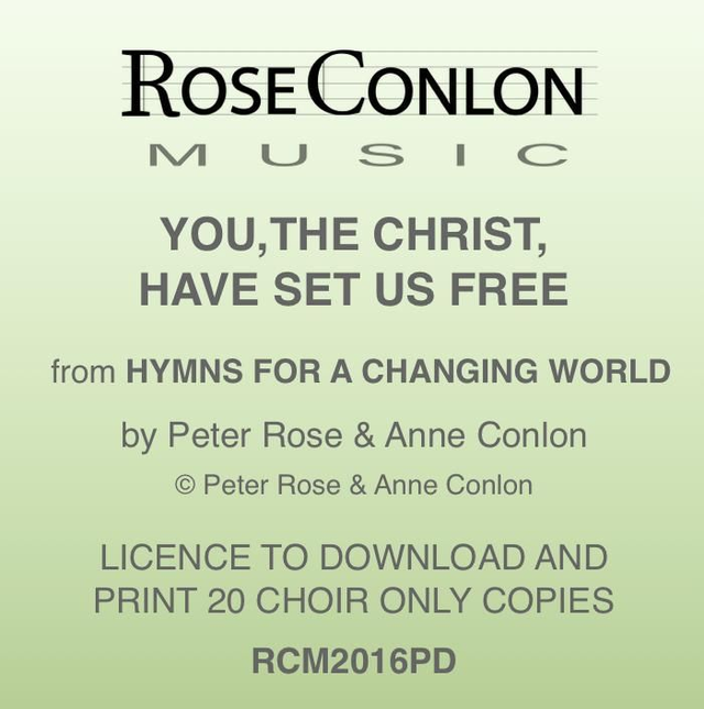 YOU, THE CHRIST, HAVE SET US FREE  PDF  (Choir Only)