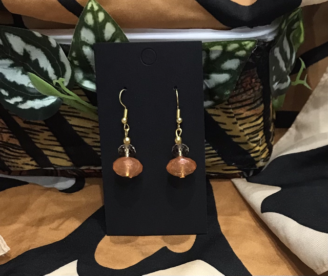 Peach Dangling Earrings- PCDE10