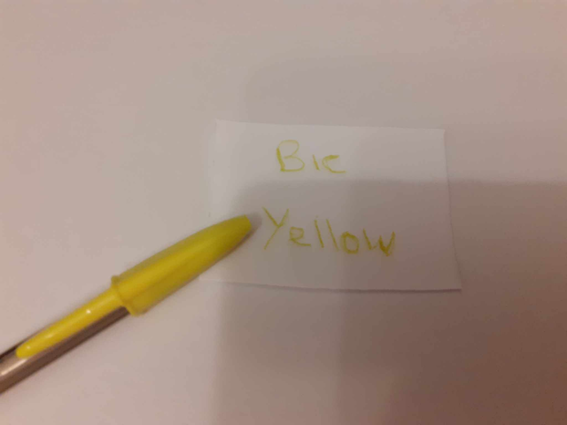 Zelebs in shed CHOOSE YOUR MARKER Bic Cristal Pen YELLOW