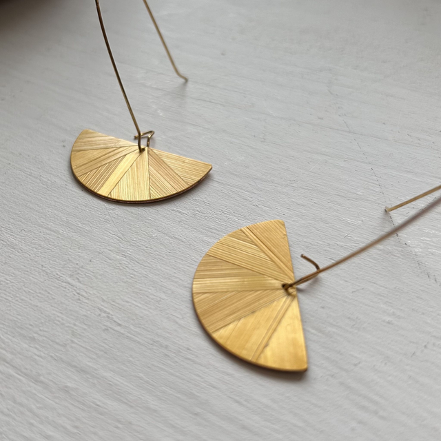 BO demi-rond jaune doré